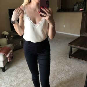 White Spaghetti Strap Blouse